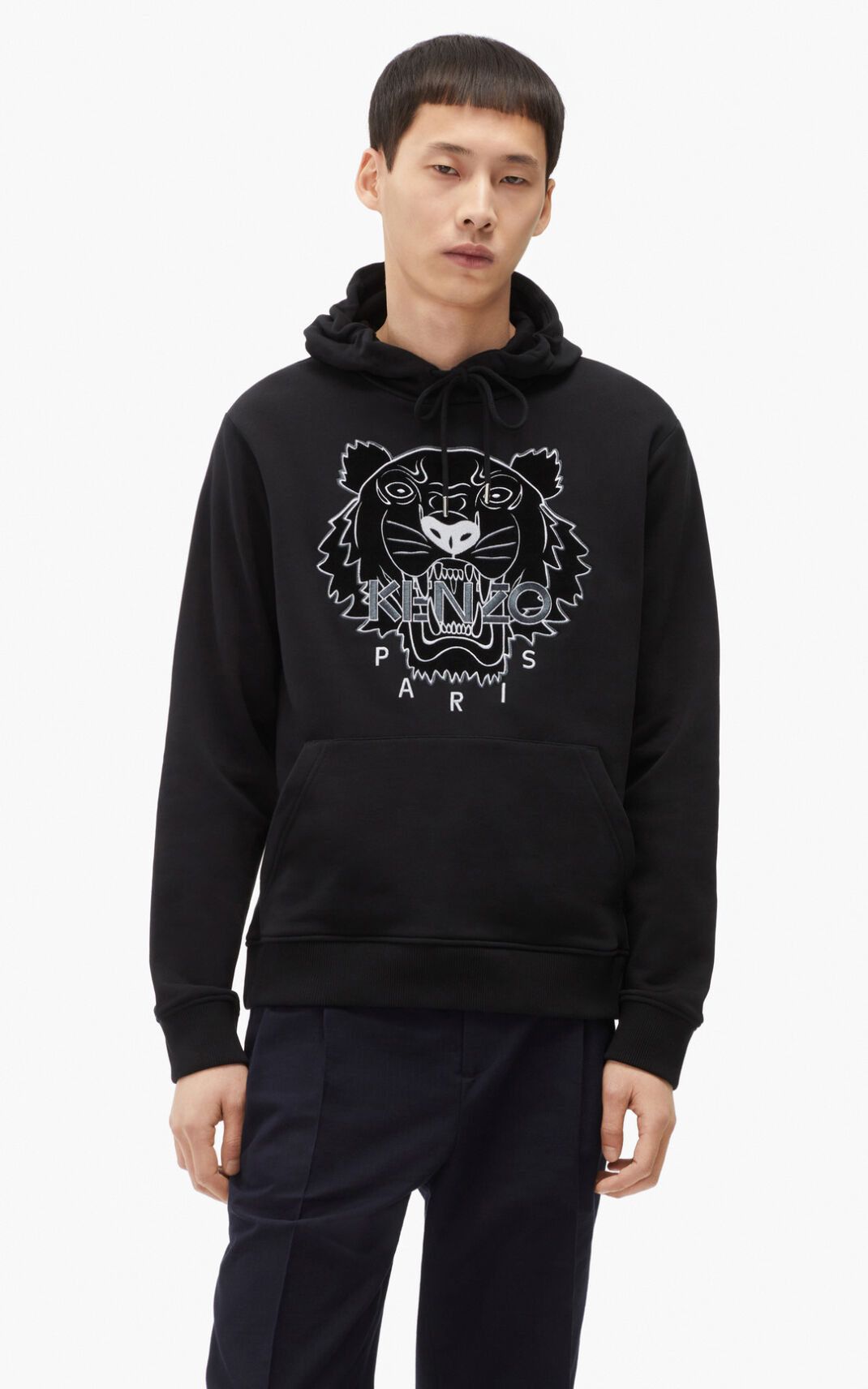 Kenzo The Kışlık Capsule Tiger Kapşonlu Erkek Siyah | 2876-SUEHI